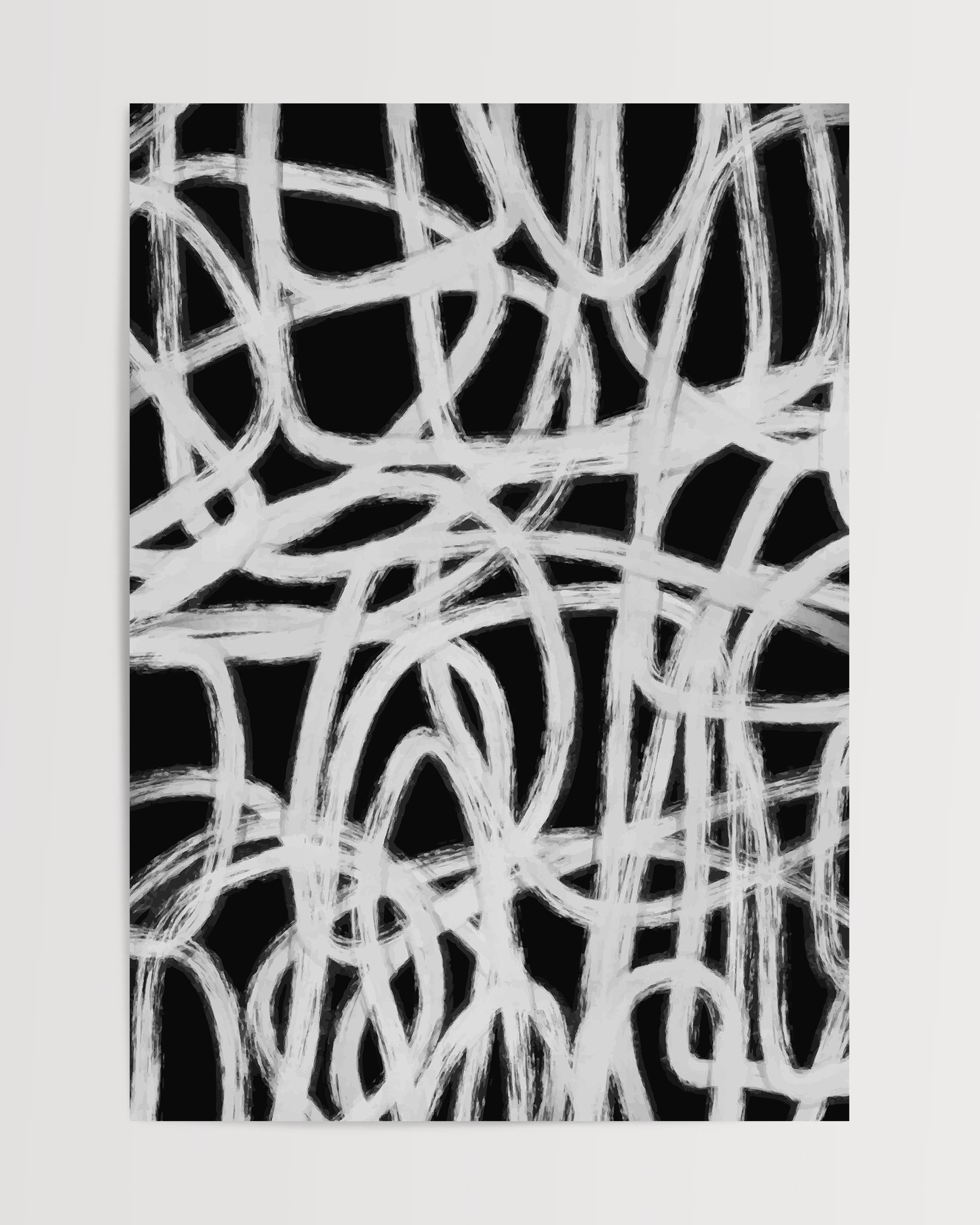 Scribble Chaos No.1-psoter-wall_art-decor-The Poster Square
