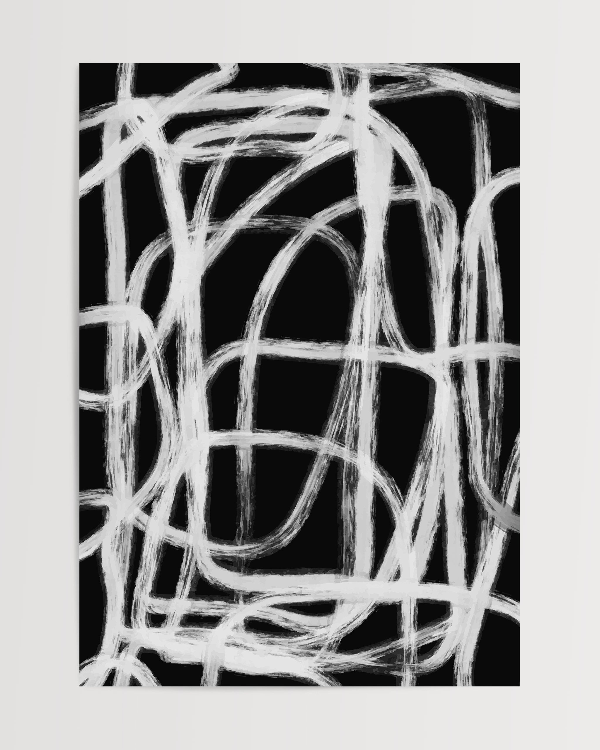 Scribble Chaos No.3-psoter-wall_art-decor-The Poster Square