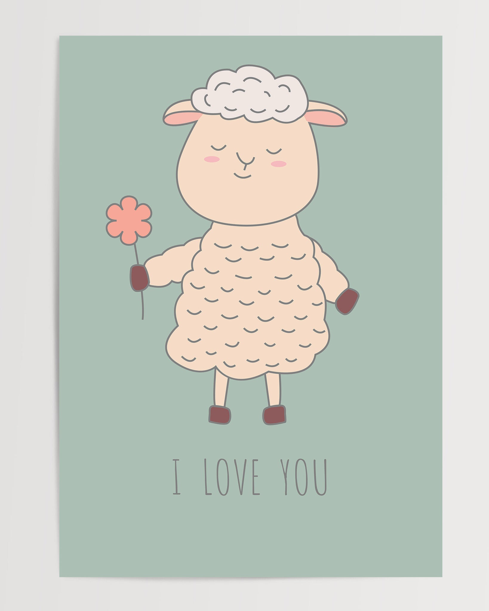 Fleecy Sheep The Poster Square