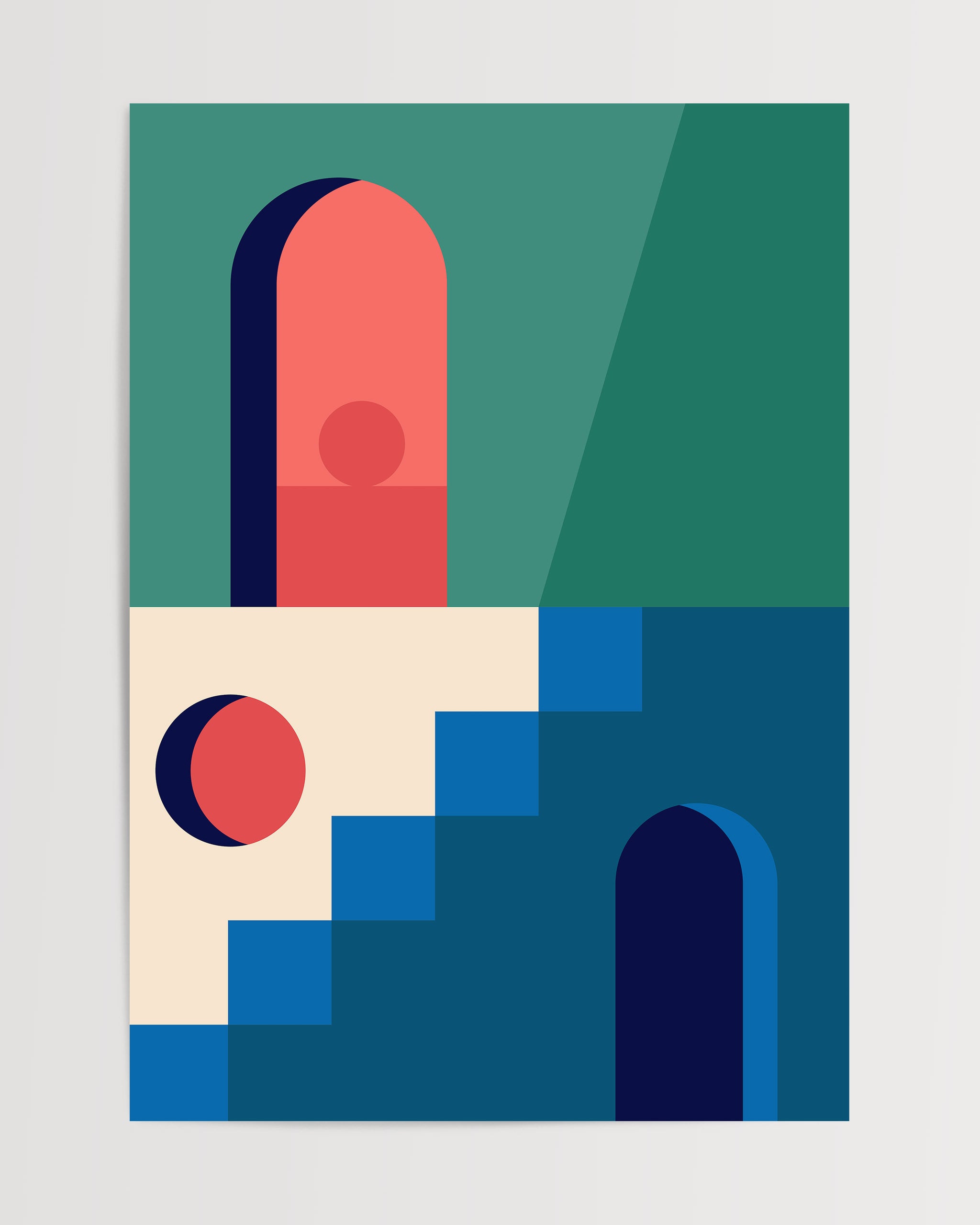 Cubist Architecture No.3-psoter-wall_art-decor-The Poster Square