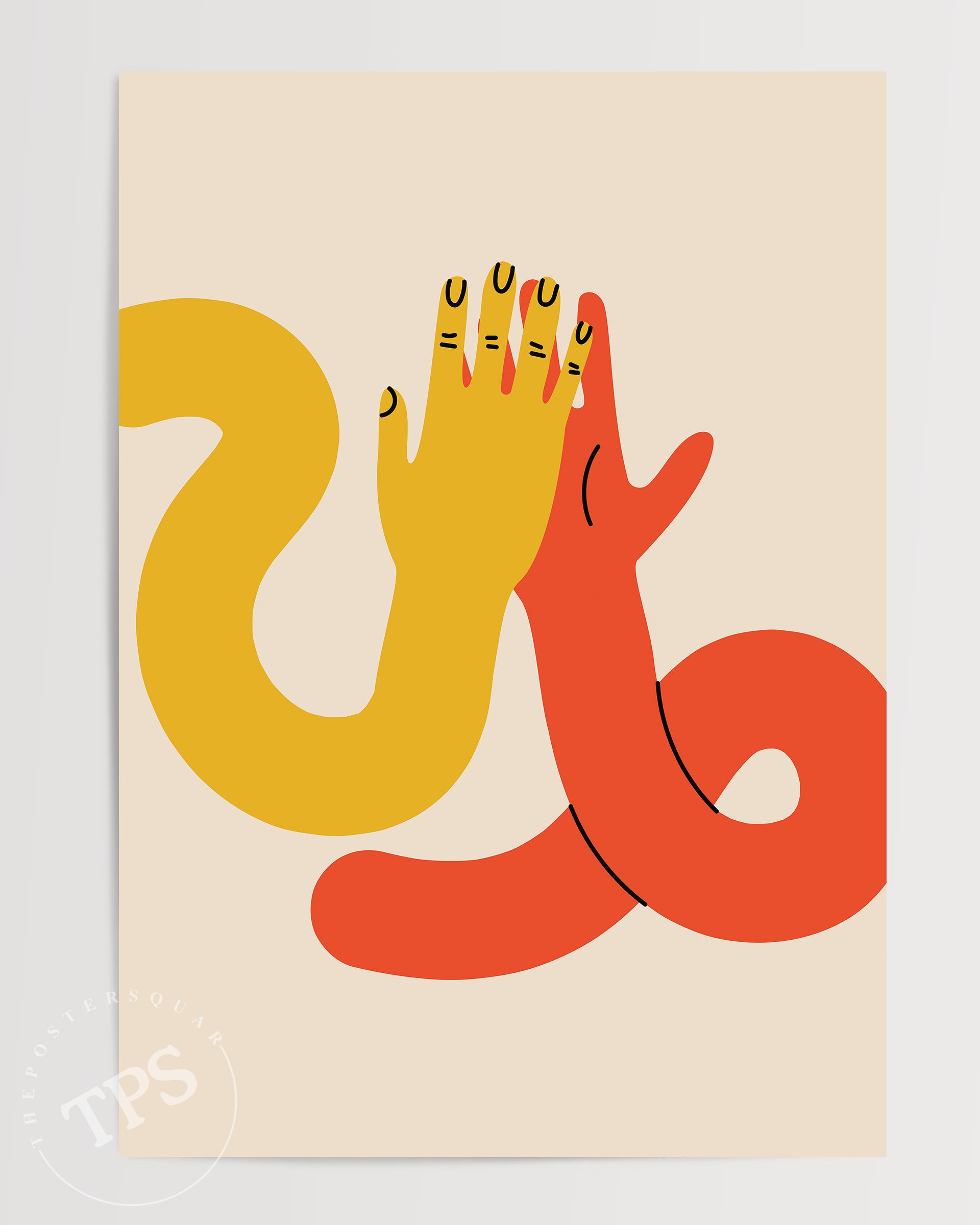 Hi Five The Poster Square