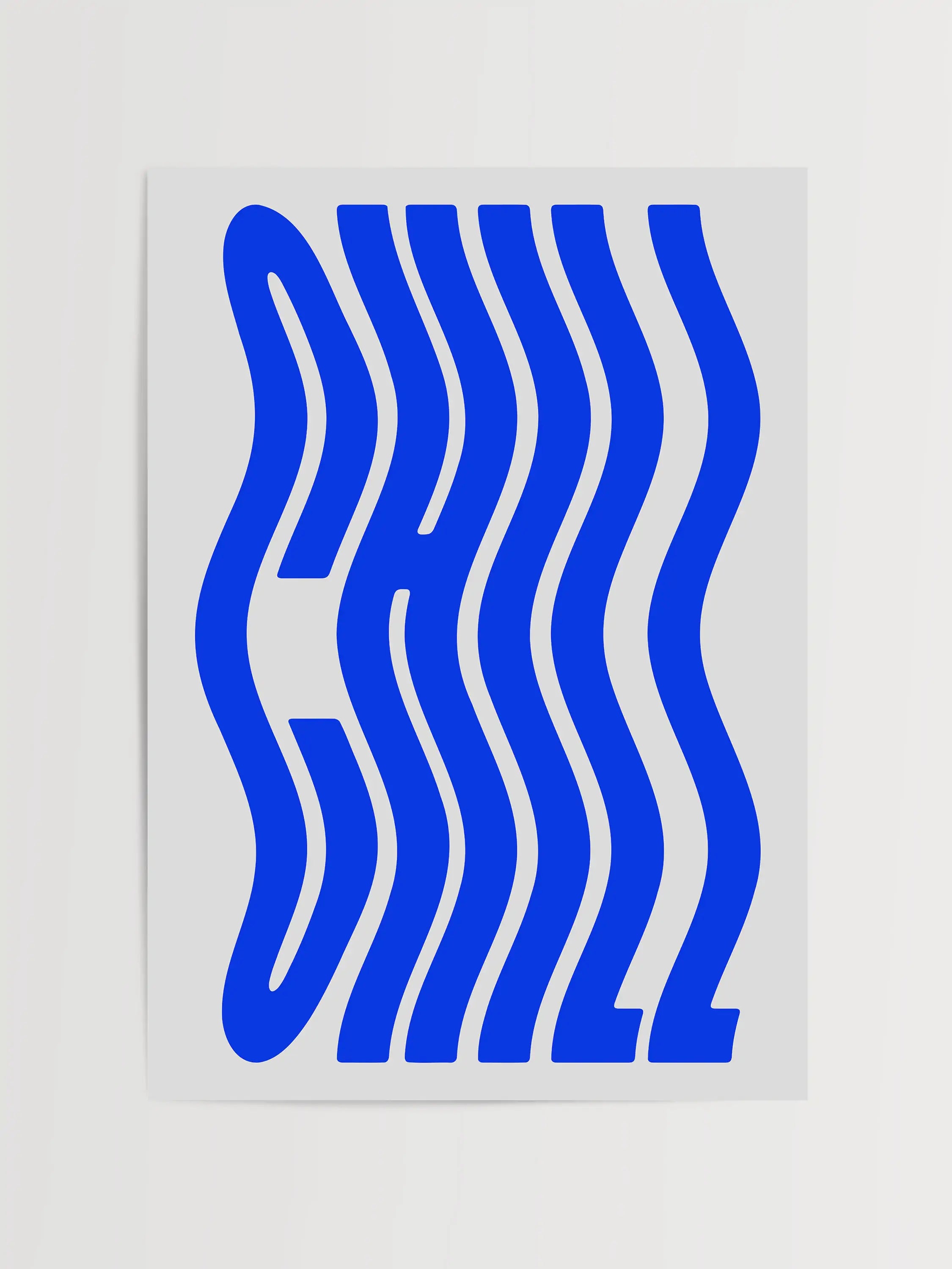 Impressão de Tipografia Relaxante