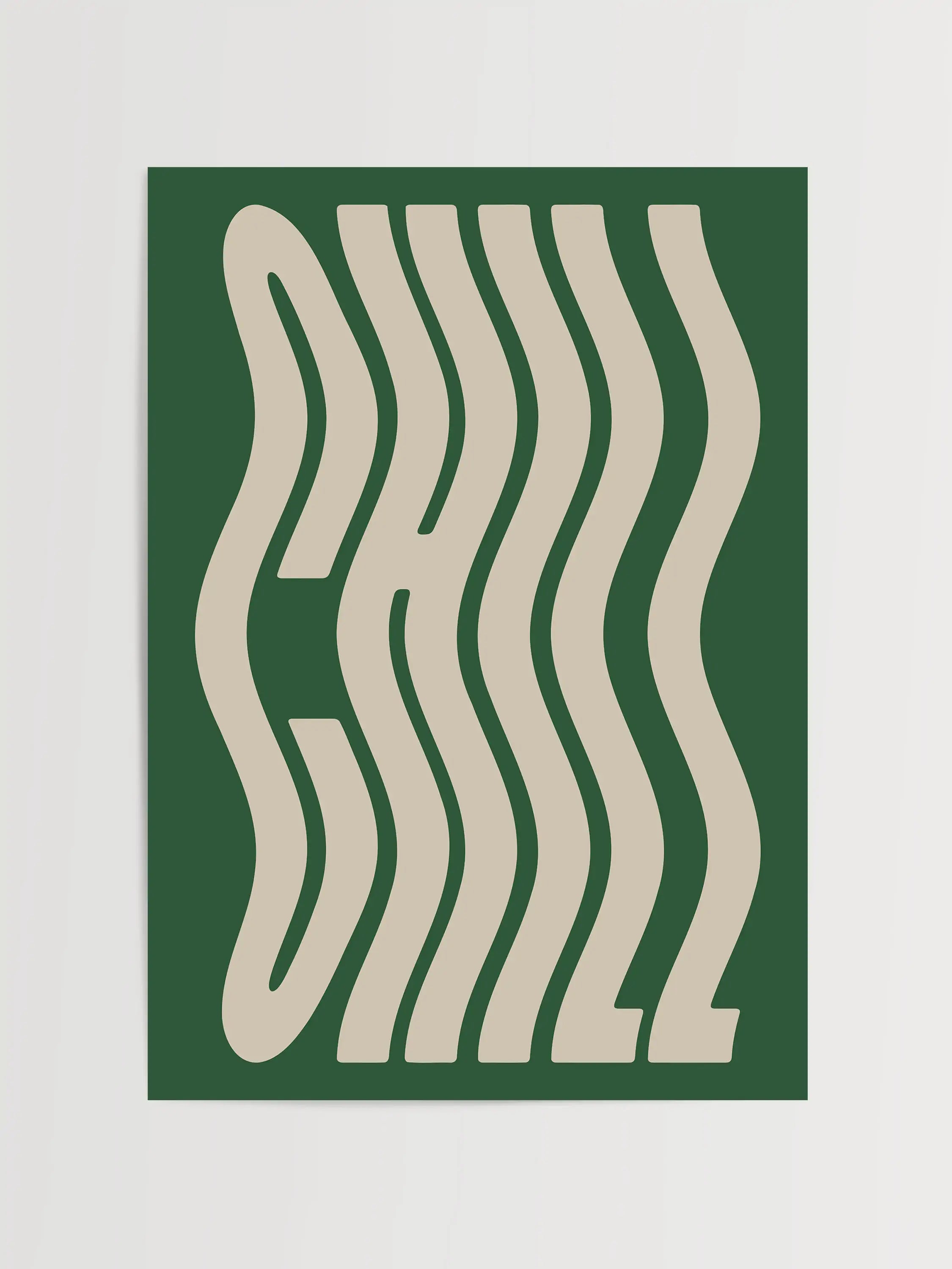 Impressão de Tipografia Relaxante