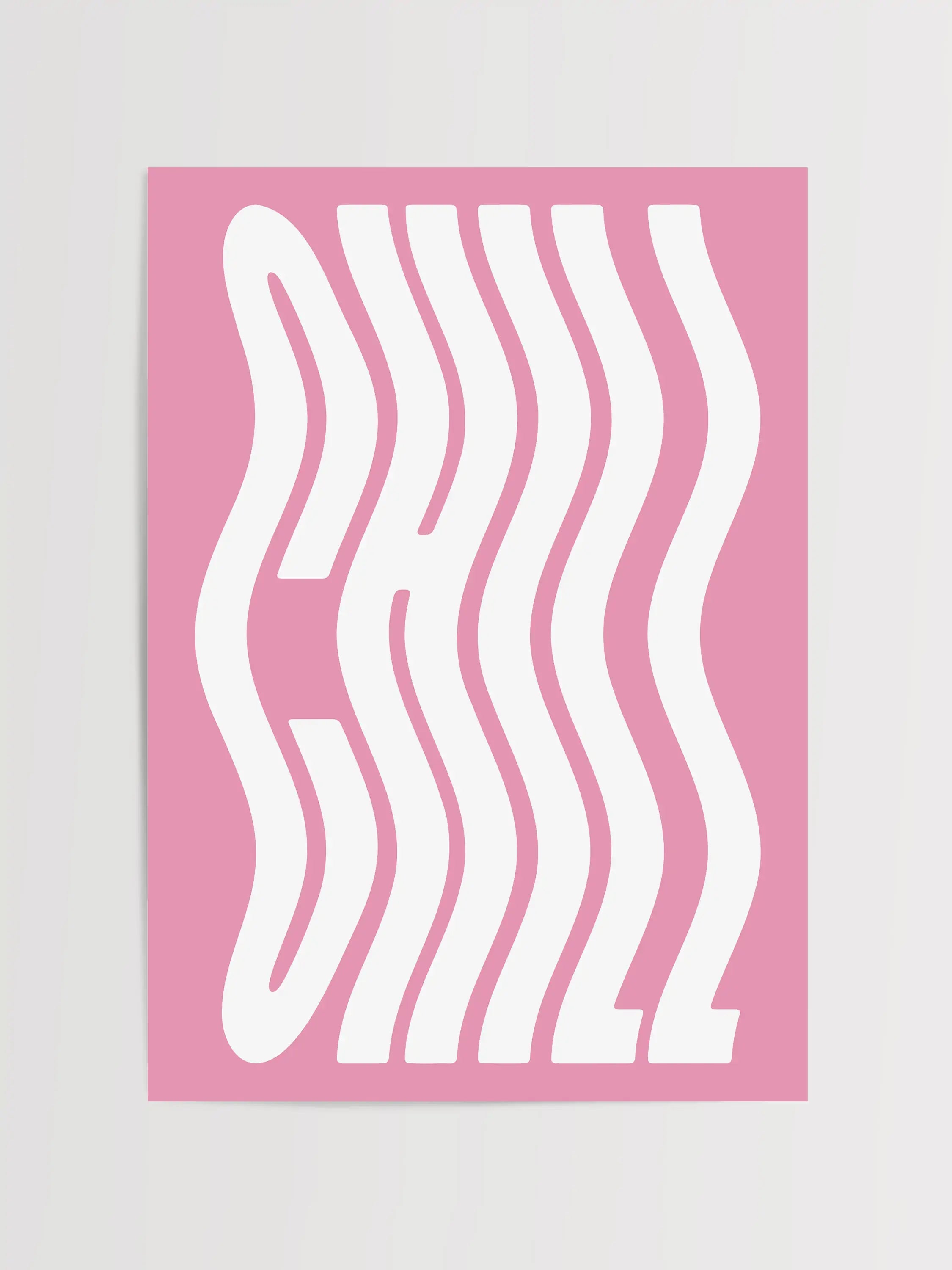 Impressão de Tipografia Relaxante