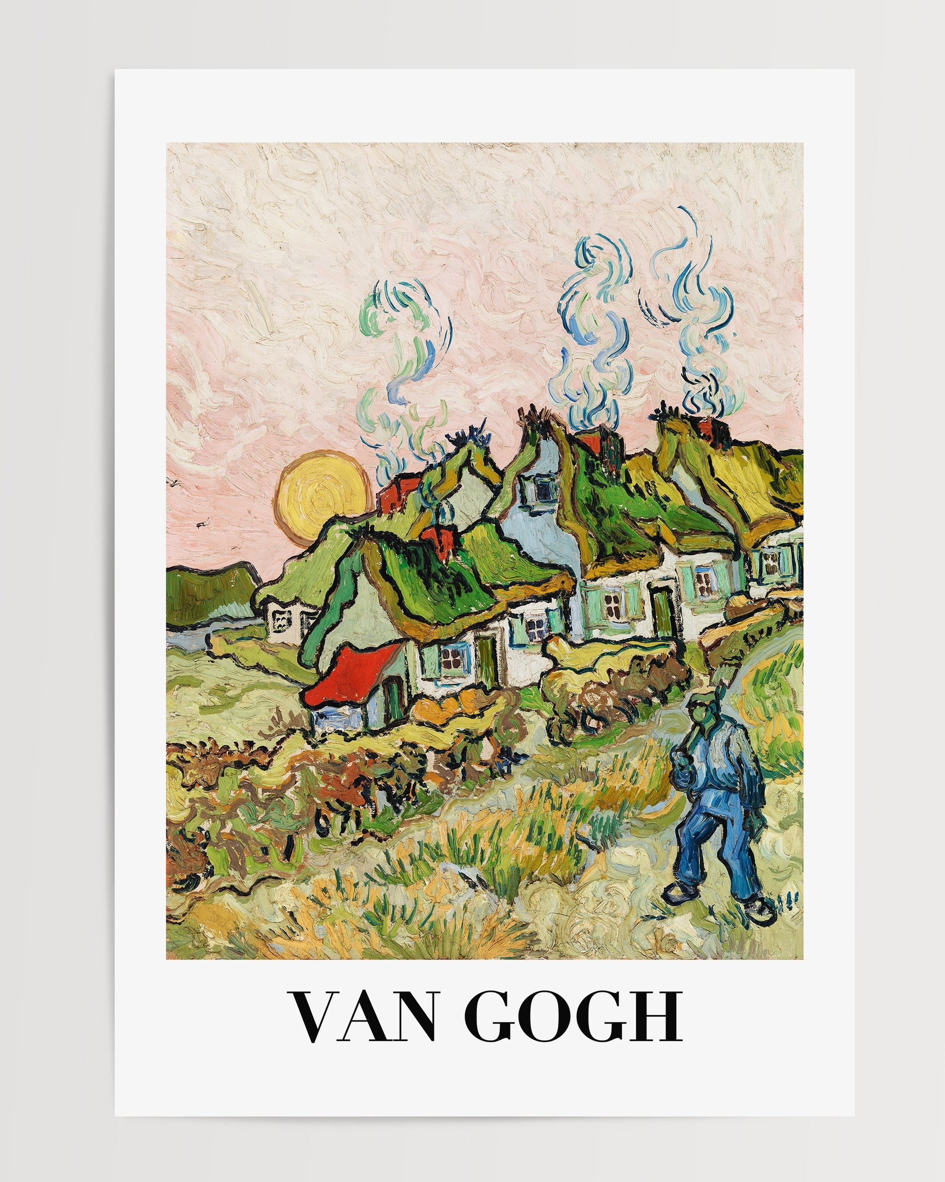 Houses and Figure (1890) The Poster Square