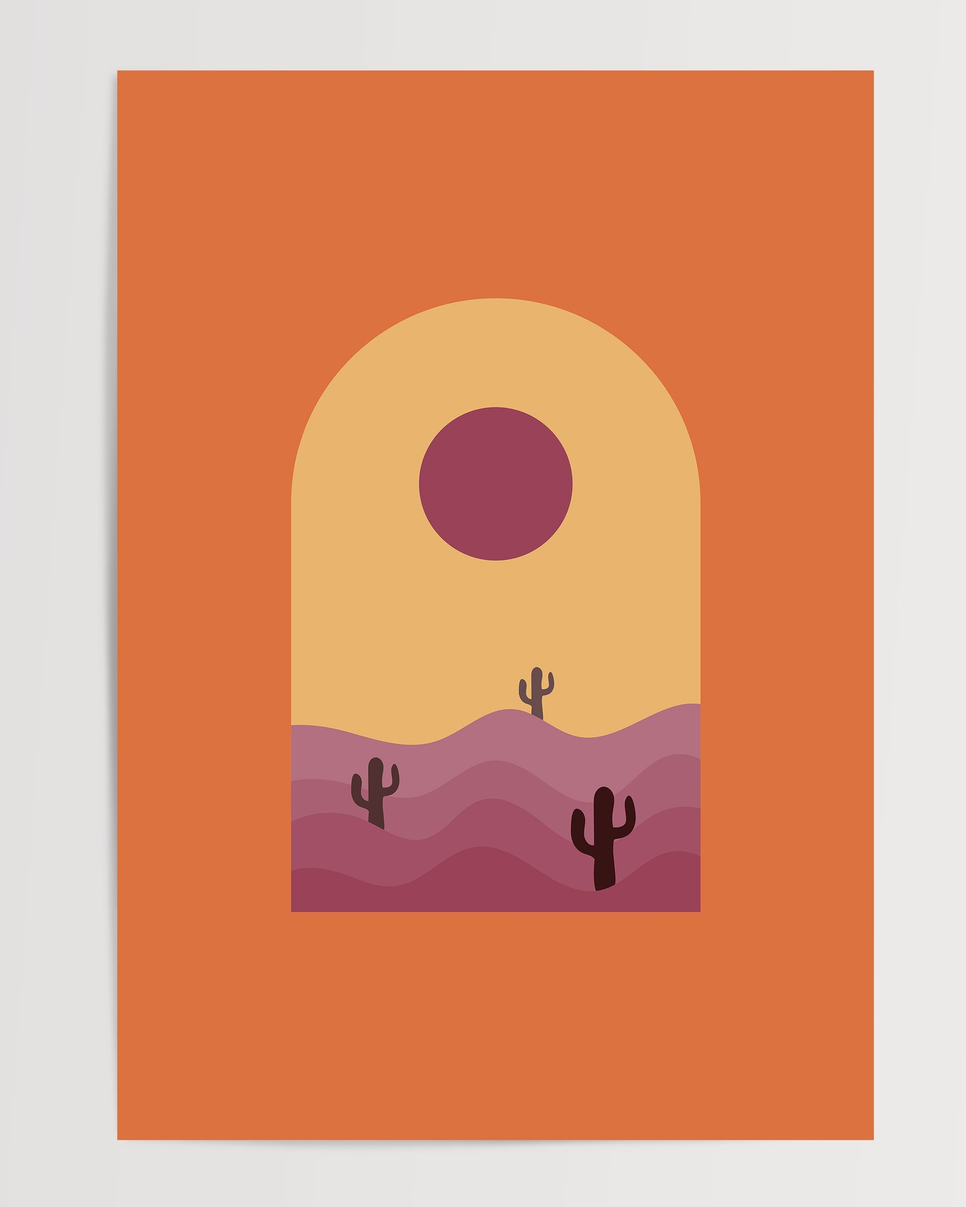 Minimalist Sunset The Poster Square