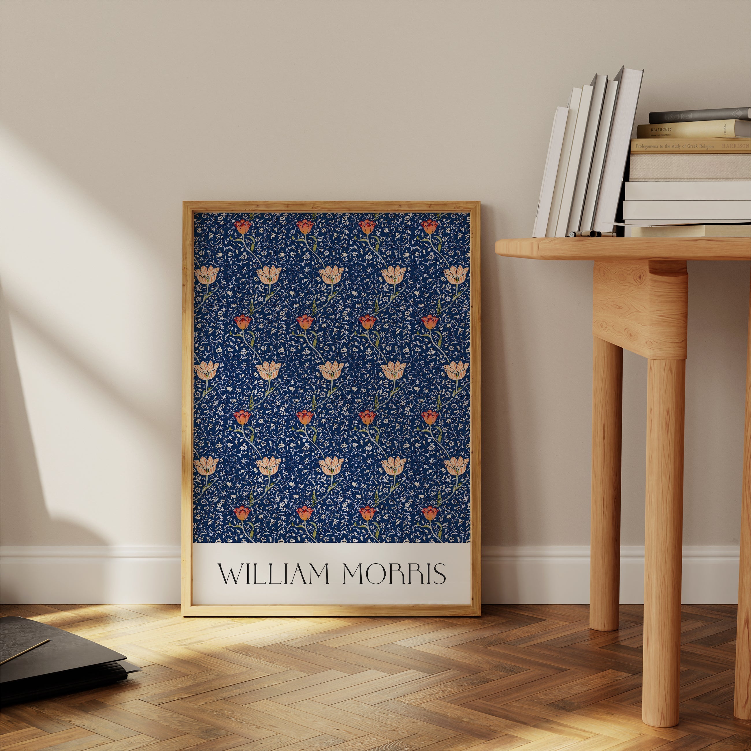 Pink and Red Tulip Flower Pattern The Poster Square