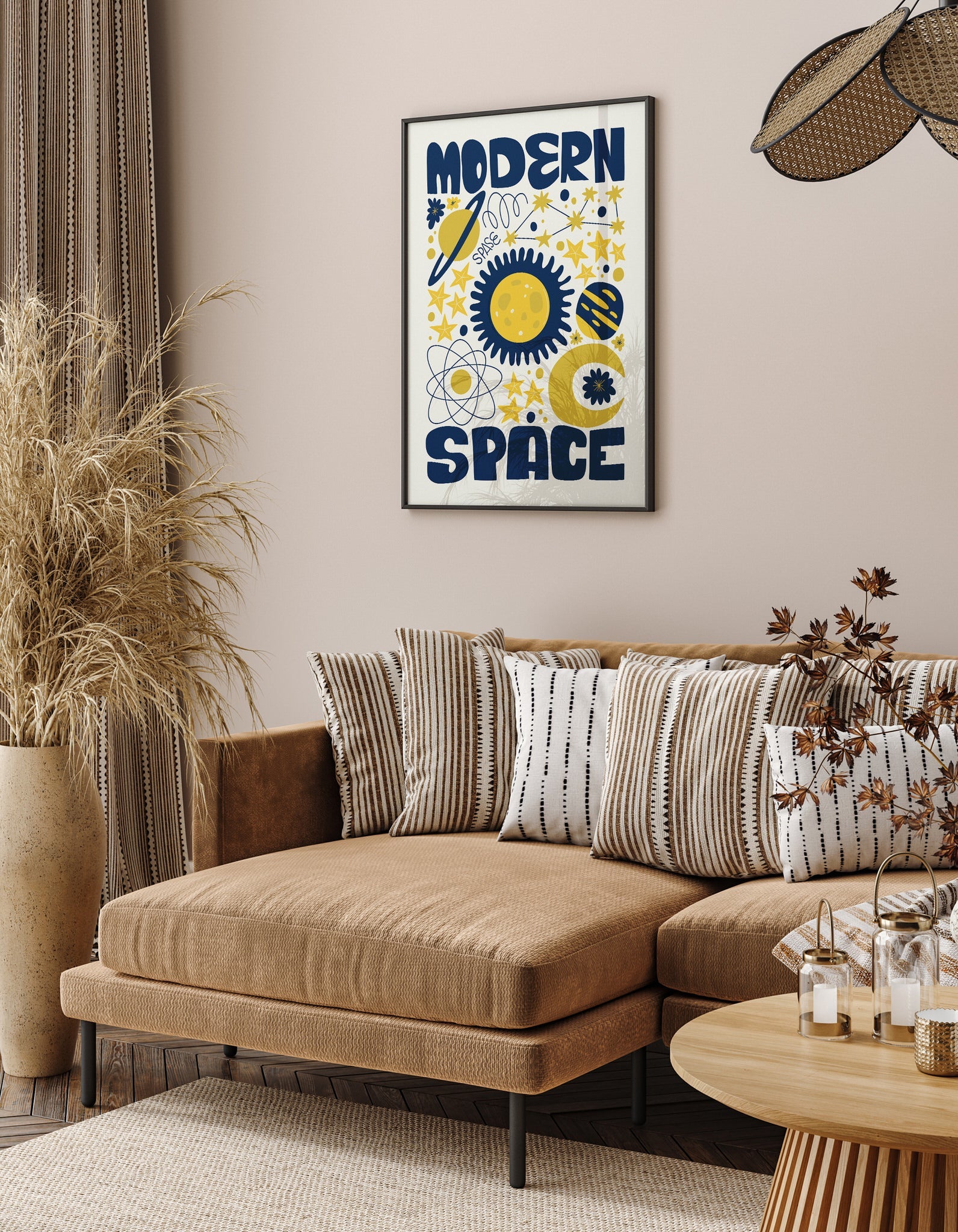 Space Illustration N1 The Poster Square