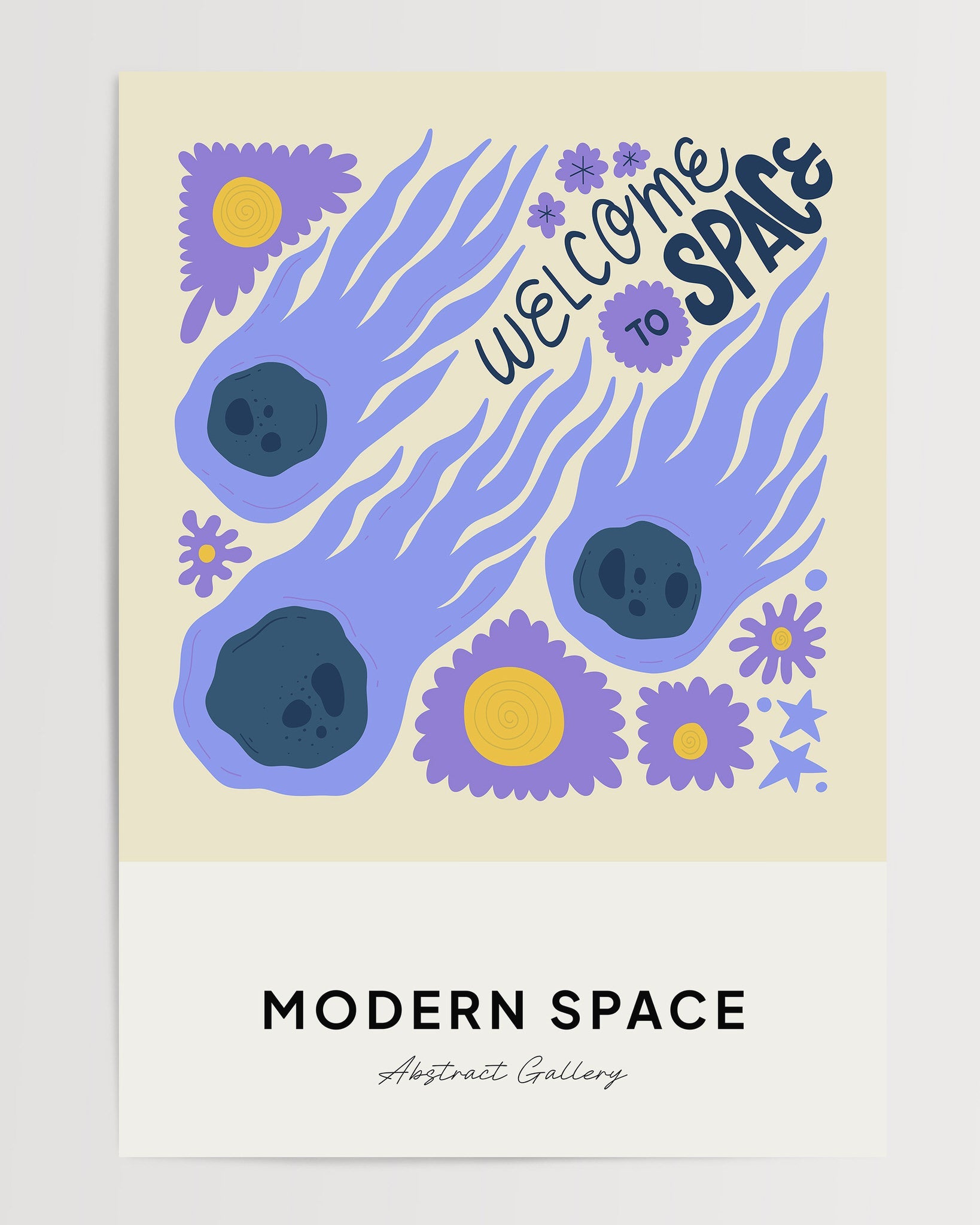 Space Illustration N5 The Poster Square