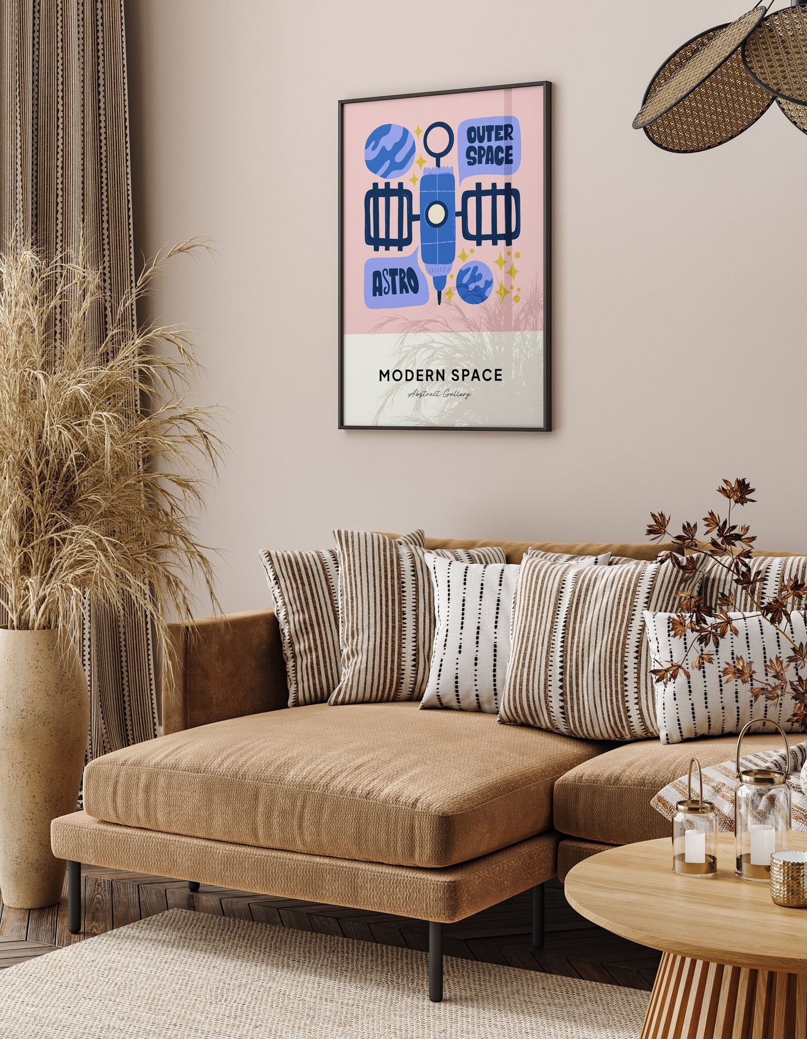 Space Illustration N6 The Poster Square