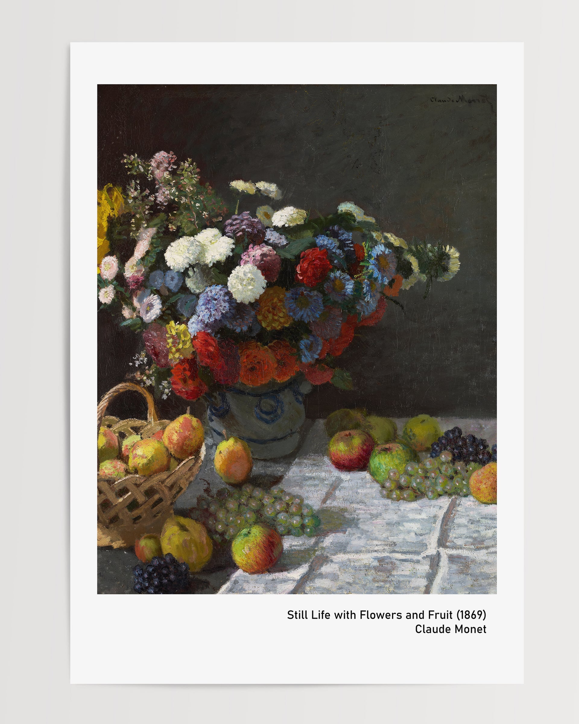 Still Life with Flowers and Fruit (1869) The Poster Square