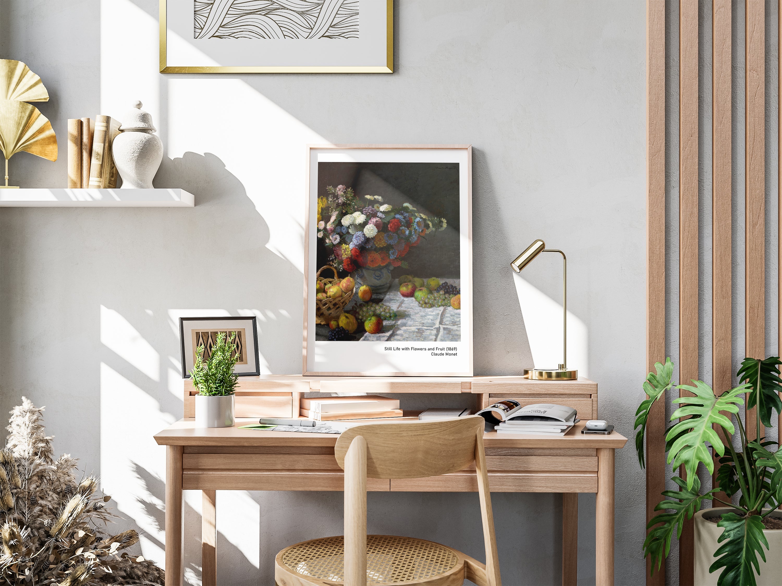 Still Life with Flowers and Fruit (1869) The Poster Square