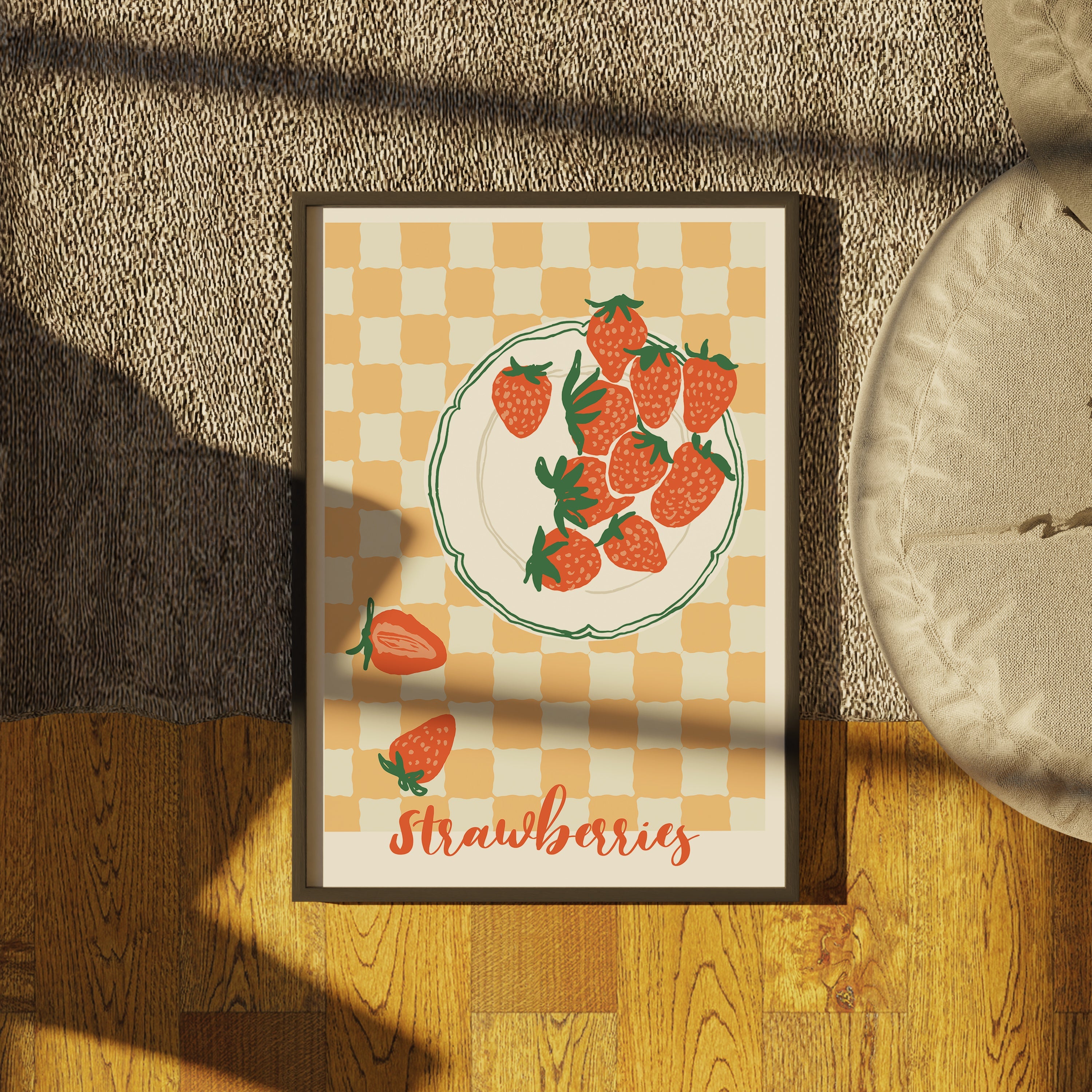 Strawberries - Food The Poster Square