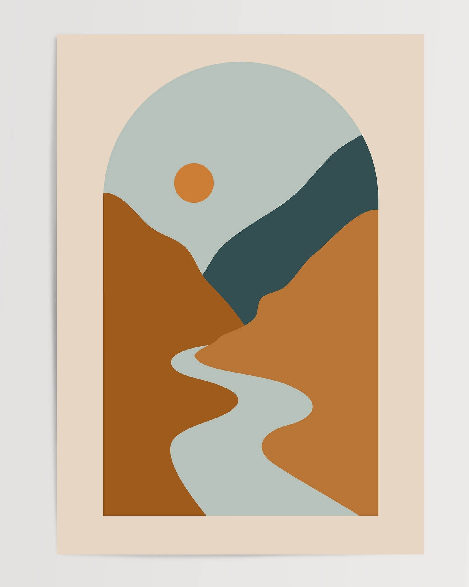 Abstract Landscape N5-psoter-wall_art-decor-The Poster Square