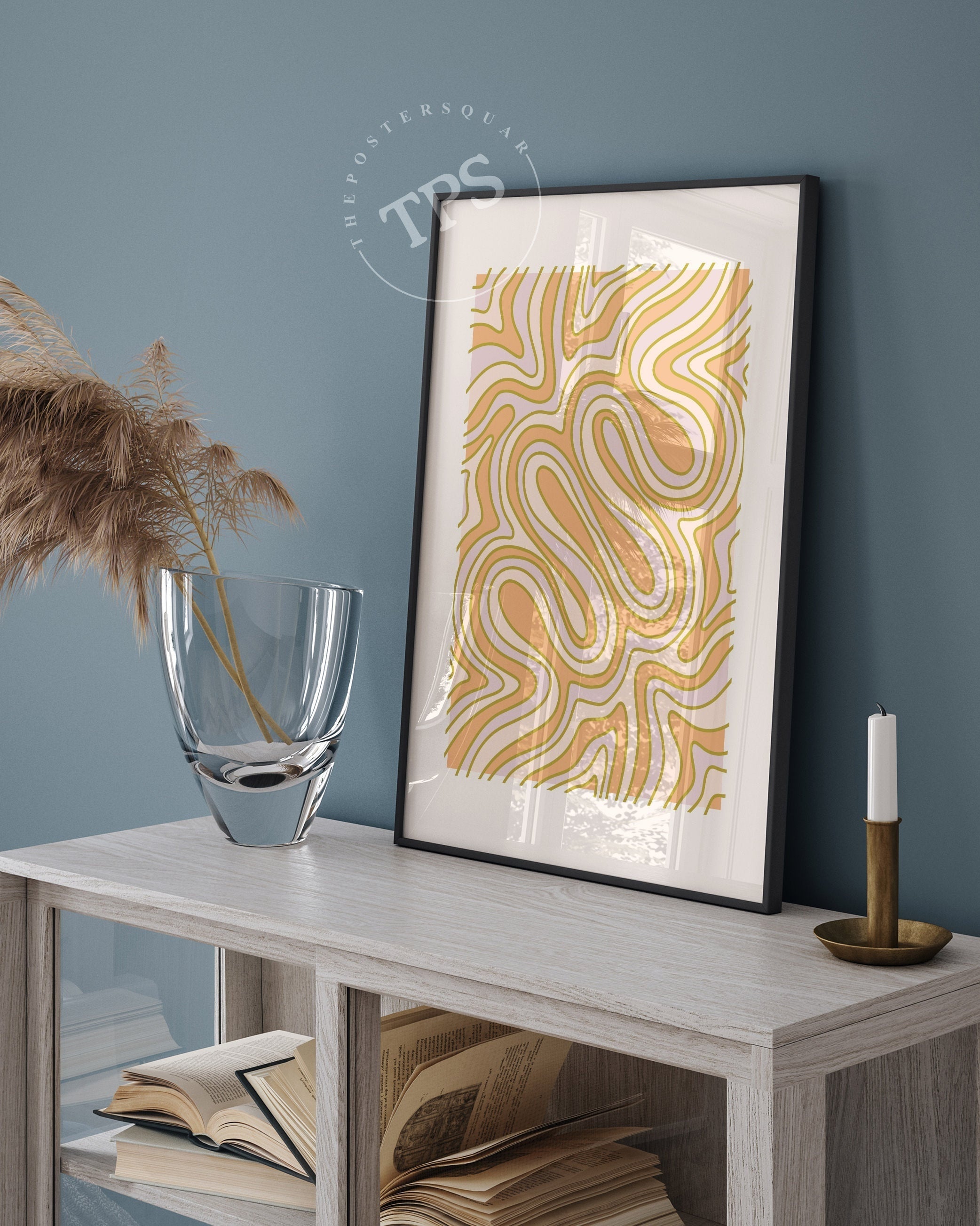 Abstract Mingle N34-psoter-wall_art-decor-The Poster Square