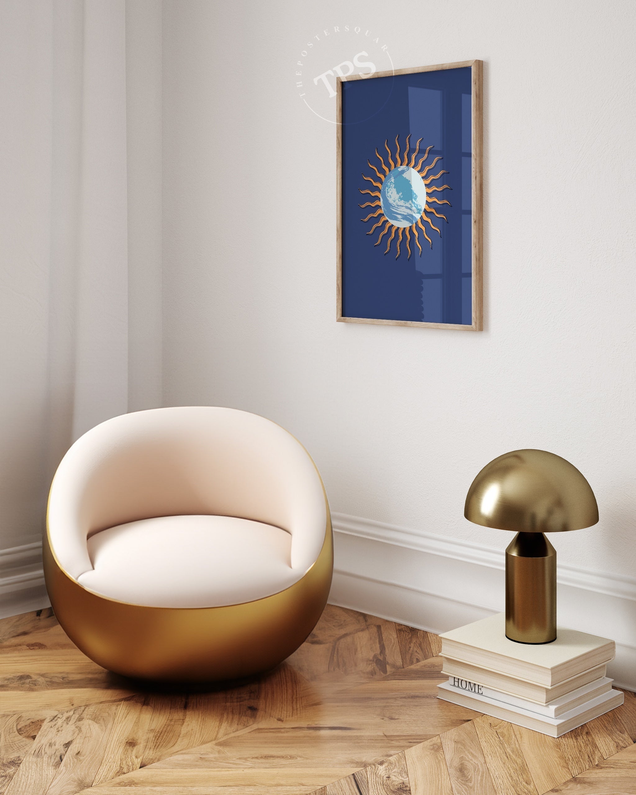 Blue Orb's Halo-psoter-wall_art-decor-The Poster Square